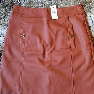 LOFT high waisted Brown Skirt